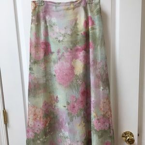 Crushed organdy skirt